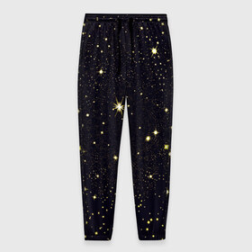 Мужские брюки 3D с принтом Stars в Санкт-Петербурге, 100% полиэстер | манжеты по низу, эластичный пояс регулируется шнурком, по бокам два кармана без застежек, внутренняя часть кармана из мелкой сетки | вселенная | галактика | звезды
