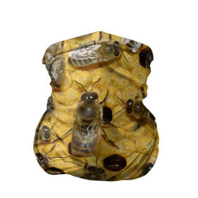 Бандана-труба 3D с принтом Пчела в Санкт-Петербурге, 100% полиэстер, ткань с особыми свойствами — Activecool | плотность 150‒180 г/м2; хорошо тянется, но сохраняет форму | лето | мед | насекомые | оса | природа | пчелы | шмель