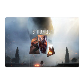 Магнитный плакат 3Х2 с принтом Battlefield 1 в Санкт-Петербурге, Полимерный материал с магнитным слоем | 6 деталей размером 9*9 см | battlefield | батла | батлфилд