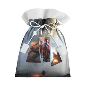 Подарочный 3D мешок с принтом Battlefield 1 в Санкт-Петербурге, 100% полиэстер | Размер: 29*39 см | battlefield | батла | батлфилд