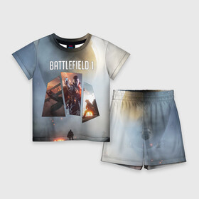 Детский костюм с шортами 3D с принтом Battlefield 1 в Санкт-Петербурге,  |  | Тематика изображения на принте: battlefield | батла | батлфилд