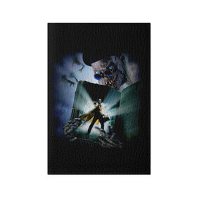 Обложка для паспорта матовая кожа с принтом Байки из склепа в Санкт-Петербурге, натуральная матовая кожа | размер 19,3 х 13,7 см; прозрачные пластиковые крепления | Тематика изображения на принте: вампир | зомби | мертвец | монстр | прикольные картинки