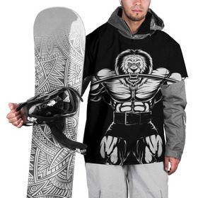 Накидка на куртку 3D с принтом Strongman в Санкт-Петербурге, 100% полиэстер |  | bodybuilding | gym | house | know | power | бодибилдинг | культуризм | лев | сила | спорт | фитнес
