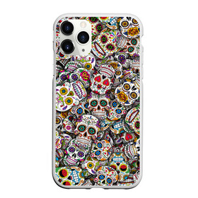 Чехол для iPhone 11 Pro Max матовый с принтом Мексиканские черепа в Санкт-Петербурге, Силикон |  | Тематика изображения на принте: calavera | sugar skull | день мертвых | мексика | традиция | узоры | цветы