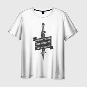 Мужская футболка 3D с принтом Байсангур Беноевский в Санкт-Петербурге, 100% полиэфир | прямой крой, круглый вырез горловины, длина до линии бедер | 