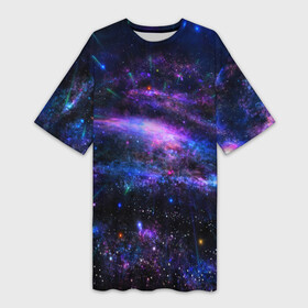 Платье-футболка 3D с принтом Вселенная в Санкт-Петербурге,  |  | 3д | вселенная | гравитация | звезда | космос | новая