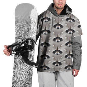 Накидка на куртку 3D с принтом Енот в Санкт-Петербурге, 100% полиэстер |  | Тематика изображения на принте: енот | животные