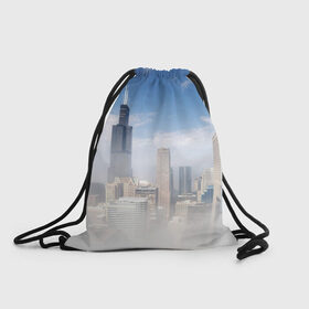 Рюкзак-мешок 3D с принтом Chicago в Санкт-Петербурге, 100% полиэстер | плотность ткани — 200 г/м2, размер — 35 х 45 см; лямки — толстые шнурки, застежка на шнуровке, без карманов и подкладки | 