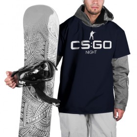Накидка на куртку 3D с принтом cs:go - Night style (Ночь) в Санкт-Петербурге, 100% полиэстер |  | cs | csgo | го | кс