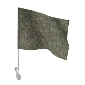 Флаг для автомобиля с принтом Камуфляж с черепами 2 в Санкт-Петербурге, 100% полиэстер | Размер: 30*21 см | зеленый | паттерн | темно зеленый | темный