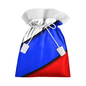 Подарочный 3D мешок с принтом Российский флаг в Санкт-Петербурге, 100% полиэстер | Размер: 29*39 см | косой | наклонный | триколор