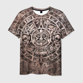 Мужская футболка 3D с принтом Народ Майя в Санкт-Петербурге, 100% полиэфир | прямой крой, круглый вырез горловины, длина до линии бедер | декор | древний | дух | монстр | символ | существо | текстуры индийские | украшения | элемент