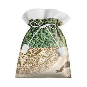 Подарочный 3D мешок с принтом Народ Майя 2 в Санкт-Петербурге, 100% полиэстер | Размер: 29*39 см | Тематика изображения на принте: античный | ацтеки | гранж | живопись | культура | майя | орнамент | ретро | старинный | элемент