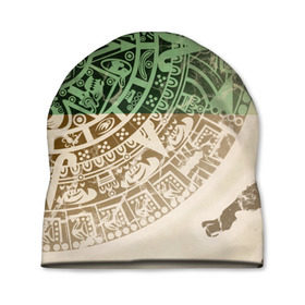 Шапка 3D с принтом Народ Майя 2 в Санкт-Петербурге, 100% полиэстер | универсальный размер, печать по всей поверхности изделия | античный | ацтеки | гранж | живопись | культура | майя | орнамент | ретро | старинный | элемент