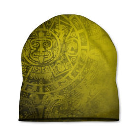 Шапка 3D с принтом Народ Майя в Санкт-Петербурге, 100% полиэстер | универсальный размер, печать по всей поверхности изделия | античный | ацтеки | гранж | живопись | культура | майя | орнамент | ретро | старинный | элемент