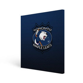 Холст квадратный с принтом Toronto Maple Leafs в Санкт-Петербурге, 100% ПВХ |  | nhl | toronto maple leafs | спорт | хоккей