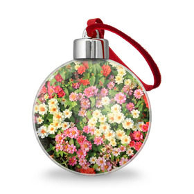Ёлочный шар с принтом Весеннее настроение в Санкт-Петербурге, Пластик | Диаметр: 77 мм | аромат | букет | вазон | великолепие | краски | красота | куст | луг | полевые цветы | полянка | природа | растения | розы | ромашки | тюльпаны | украшение | фауна | цветник | цветок | цветочек | цветы