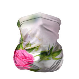 Бандана-труба 3D с принтом Алые розы в Санкт-Петербурге, 100% полиэстер, ткань с особыми свойствами — Activecool | плотность 150‒180 г/м2; хорошо тянется, но сохраняет форму | аромат | букет | вазон | великолепие | краски | красота | куст | нежность | природа | растения | розы | украшение | фауна | цветник | цветы