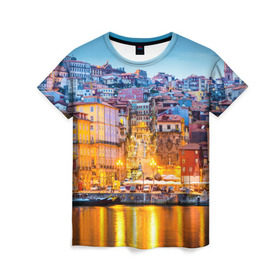 Женская футболка 3D с принтом Португалия в Санкт-Петербурге, 100% полиэфир ( синтетическое хлопкоподобное полотно) | прямой крой, круглый вырез горловины, длина до линии бедер | europe | lisbon | portugal | европа | ес | загар | каникулы | купание | лиссабон | море | отдых | отпуск | пляж | португалия | туризм