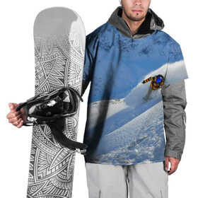 Накидка на куртку 3D с принтом Спуск в Санкт-Петербурге, 100% полиэстер |  | Тематика изображения на принте: гора | зима | лыжник | снег | спорт | спуск