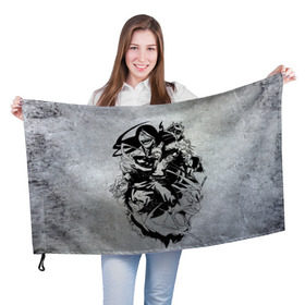 Флаг 3D с принтом Bleach в Санкт-Петербурге, 100% полиэстер | плотность ткани — 95 г/м2, размер — 67 х 109 см. Принт наносится с одной стороны | блич | итиго | ичиго | куросаки