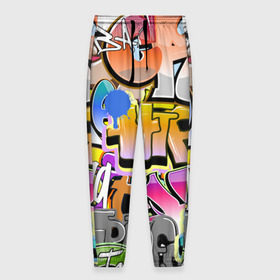 Мужские брюки 3D с принтом Пикассо из будущего в Санкт-Петербурге, 100% полиэстер | манжеты по низу, эластичный пояс регулируется шнурком, по бокам два кармана без застежек, внутренняя часть кармана из мелкой сетки | искусство | радуга | улицы