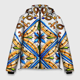 Мужская зимняя куртка 3D с принтом Майолика 4 в Санкт-Петербурге, верх — 100% полиэстер; подкладка — 100% полиэстер; утеплитель — 100% полиэстер | длина ниже бедра, свободный силуэт Оверсайз. Есть воротник-стойка, отстегивающийся капюшон и ветрозащитная планка. 

Боковые карманы с листочкой на кнопках и внутренний карман на молнии. | dg | dolce | dolce  gabana | dolce  gabbana | dolce gabbana | maiolica | majolica | trend | барселона | дольче | дольче габана | дольче габбана | керамика | майолика | мода | модный принт | мозаика | мозайка | плитка | роспись | тренд