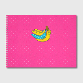Альбом для рисования с принтом Банан 2 в Санкт-Петербурге, 100% бумага
 | матовая бумага, плотность 200 мг. | banana | fashion | банан | бананы | мода