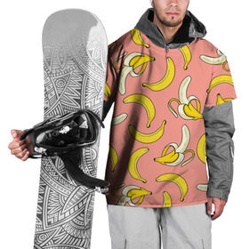 Накидка на куртку 3D с принтом Банан 1 в Санкт-Петербурге, 100% полиэстер |  | banana | банан | бананы | паттерн