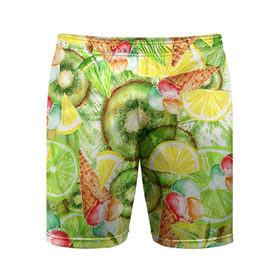 Мужские шорты 3D спортивные с принтом Веселые фрукты 2 в Санкт-Петербурге,  |  | апельсин | арбуз | банан | виноград | груша | киви | мороженое | овощи | питание | ппп | правильное | тайланд | фрукт | яблоко