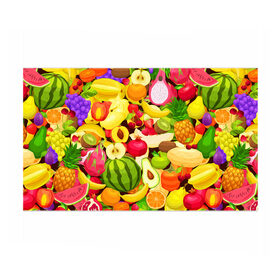 Бумага для упаковки 3D с принтом Веселые фрукты в Санкт-Петербурге, пластик и полированная сталь | круглая форма, металлическое крепление в виде кольца | апельсин | арбуз | банан | виноград | груша | киви | овощи | питание | ппп | правильное | тайланд | фрукт | яблоко