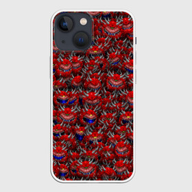 Чехол для iPhone 13 mini с принтом Какодемоны (pixel art) в Санкт-Петербурге,  |  | doom | демон | дум