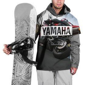 Накидка на куртку 3D с принтом Yamaha 4 в Санкт-Петербурге, 100% полиэстер |  | Тематика изображения на принте: yamaha