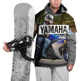 Накидка на куртку 3D с принтом Yamaha 2 в Санкт-Петербурге, 100% полиэстер |  | Тематика изображения на принте: yamaha