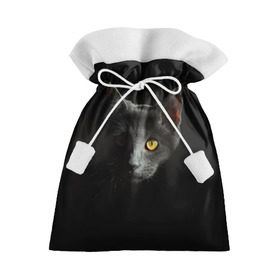 Подарочный 3D мешок с принтом Кошачий взгляд в Санкт-Петербурге, 100% полиэстер | Размер: 29*39 см | глаз | киска | кот | котёнок | кошка | прикольные картинки | темнота | тьма
