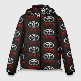 Мужская зимняя куртка 3D с принтом Toyota в Санкт-Петербурге, верх — 100% полиэстер; подкладка — 100% полиэстер; утеплитель — 100% полиэстер | длина ниже бедра, свободный силуэт Оверсайз. Есть воротник-стойка, отстегивающийся капюшон и ветрозащитная планка. 

Боковые карманы с листочкой на кнопках и внутренний карман на молнии. | тайота