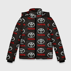 Зимняя куртка для мальчиков 3D с принтом Toyota в Санкт-Петербурге, ткань верха — 100% полиэстер; подклад — 100% полиэстер, утеплитель — 100% полиэстер | длина ниже бедра, удлиненная спинка, воротник стойка и отстегивающийся капюшон. Есть боковые карманы с листочкой на кнопках, утяжки по низу изделия и внутренний карман на молнии. 

Предусмотрены светоотражающий принт на спинке, радужный светоотражающий элемент на пуллере молнии и на резинке для утяжки | тайота