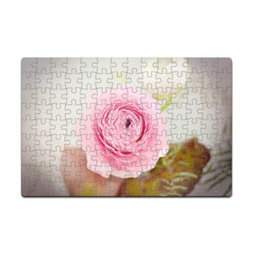 Пазл магнитный 126 элементов с принтом Розовый цветок в Санкт-Петербурге, полимерный материал с магнитным слоем | 126 деталей, размер изделия —  180*270 мм | 