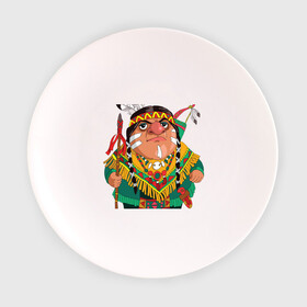 Тарелка 3D с принтом Забавные Индейцы 10 в Санкт-Петербурге, фарфор | диаметр - 210 мм
диаметр для нанесения принта - 120 мм | апачи | вождь | воин | животные | запад | канада | лидер | лицо | северная | смешные | талисман | цвет