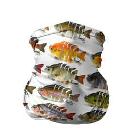 Бандана-труба 3D с принтом Рыбки в Санкт-Петербурге, 100% полиэстер, ткань с особыми свойствами — Activecool | плотность 150‒180 г/м2; хорошо тянется, но сохраняет форму | bait | fish | fishing | lure | tackle | блесна | наживка | приманка | рыба | рыбалка | снасть