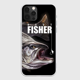 Чехол для iPhone 12 Pro Max с принтом Лучший рыбак в Санкт-Петербурге, Силикон |  | background | best fisherman | black | fish | fishing | sturgeon | лучший рыбак | осетр | рыба | рыбалка | фон | черный