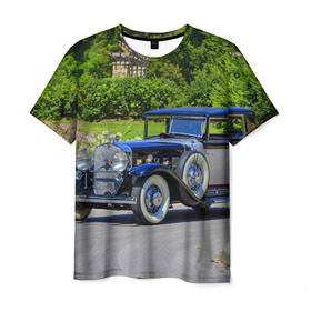 Мужская футболка 3D с принтом Cadillac в Санкт-Петербурге, 100% полиэфир | прямой крой, круглый вырез горловины, длина до линии бедер | cadillac | авто | автомобиль | кадиллак | ретро