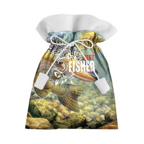 Подарочный 3D мешок с принтом Лучший рыбак в Санкт-Петербурге, 100% полиэстер | Размер: 29*39 см | best fisherman | bottom | bubbles | fish | fishing | leaf | maple | rays | river | stones | sturgeon | water | вода | дно | камни | кленовый | лист | лучи | лучший | осетр | пузыри | река | рыба | рыбак | рыбалка