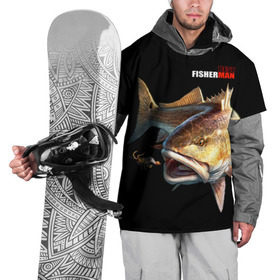 Накидка на куртку 3D с принтом Лучший рыбак в Санкт-Петербурге, 100% полиэстер |  | background | best fisherman | black | fish | fishing | лучший рыбак | рыба | рыбалка | фон | черный