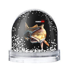 Снежный шар с принтом Лучший рыбак в Санкт-Петербурге, Пластик | Изображение внутри шара печатается на глянцевой фотобумаге с двух сторон | background | best fisherman | black | fish | fishing | лучший рыбак | рыба | рыбалка | фон | черный