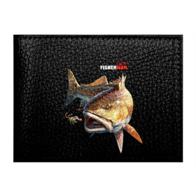 Обложка для студенческого билета с принтом Лучший рыбак в Санкт-Петербурге, натуральная кожа | Размер: 11*8 см; Печать на всей внешней стороне | Тематика изображения на принте: background | best fisherman | black | fish | fishing | лучший рыбак | рыба | рыбалка | фон | черный
