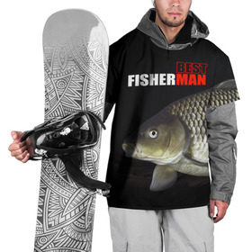 Накидка на куртку 3D с принтом Лучший рыбак в Санкт-Петербурге, 100% полиэстер |  | background | best fisherman | black | fish | fishing | лещ | лучший рыбак | рыба | рыбалка | фон | черный