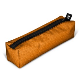 Пенал 3D с принтом Витраж Оранжевый в Санкт-Петербурге, 100% полиэстер | плотная ткань, застежка на молнии | Тематика изображения на принте: texture | витраж | оранжевый | текстура