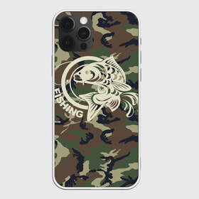 Чехол для iPhone 12 Pro Max с принтом Рыбалка в Санкт-Петербурге, Силикон |  | camouflage | fish | fishing | fishing line | hook | камуфляж | крючок | леска | рыба | рыбалка