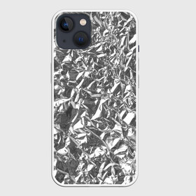 Чехол для iPhone 13 с принтом Silver в Санкт-Петербурге,  |  | silver | texture | драгоценный | металл | серебро | текстура